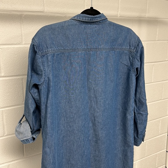 Longline denim button down - Picture 4 of 6